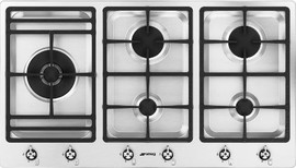 Smeg כיריים גז 90 ס''מ SMEG סמאג דגם PS9062