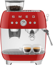 Smeg מכונת אספרסו ידנית Smeg סמג EGF03RDEU אדום