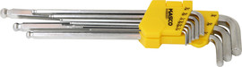Kasco סט 9 מפתחות אלן כדורי במחזיק אינצ CR – V - KASCO