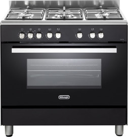 Delonghi תנור משולב כיריים גז - 5 להבות Delonghi דלונגי DEMA965-IL שחור