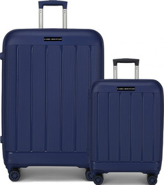 Camel Mountain Camel Mountain® Infinity Set Of Two 20 Inch and 32 Inch סט מזוודות - כחול כהה