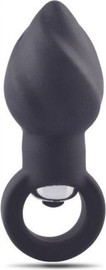 SCALA פלאג אנאלי רוטט בעיצוב ספירלה עם טבעת אחיזה – Helix Vibrating Anal Plug ,שחור