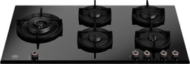 Bertazzoni כיריים גז 90 ס"מ ברטזוני דגם P905LPROGNE זכוכית שחורה