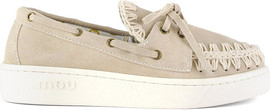 Mou Bounce נעלי Mou Summer Sneaker In Suede נשים - מו - Beige