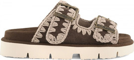 Mou Bounce כפכפי Mou Bio Sandal Two Buckles נשים - מו - Brown