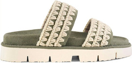 Mou Bounce כפכפי Mou Bio Two Straps Sandal נשים - מו - Green