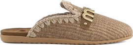 Mou Bounce כפכפי Mou Open Heel Ballerina נשים - מו - Brown