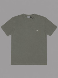 DIESEL חולצת טישירט קצרה דיזל Small Plate גברים - דיזל - Grey