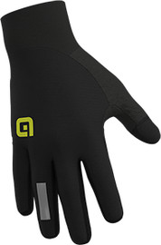 ALE כפפות רכיבה שטח פולסיזן  ALE SPINTA MTB GLOVES שחור מאווררות ומנדפות,אצבעות למסך מגע