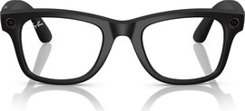 Meta משקפי שמש חכמים Ray-Ban Meta Wayfarer דגם RW4008 בצבע שחור מט עם עדשות Transitions® בגוון Clear/Graphite Green
