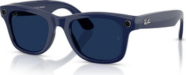 Meta משקפיים חכמים Ray-Ban Meta Wayfarer GEN 2 RW4012 50-22 בצבע Shiny Cosmic Blue עם עדשות Clear/Sapphire Transitions®