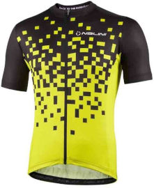 Nalini חולצה לרכיבת אופניים לגברים NEW ATLANTA JERSEY שחור-צהוב S NALINI