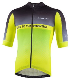 Nalini חולצה לרכיבת אופניים לגברים DENVER JERSEY שחור-צהוב דקיקה אלסטית טכנית ומנדפת מאוד L NALINI