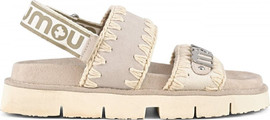 Mou Bounce סנדלי Mou Bio Sandal Back Strapr נשים - מו - Beige