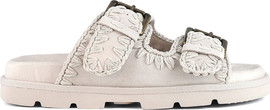 Mou Bounce כפכפי Mou Low Bio Sandal 2Buckles נשים - מו - Beige