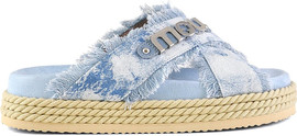 Mou Bounce כפכפי Mou Criss-Cross Sandal נשים - מו - Blue