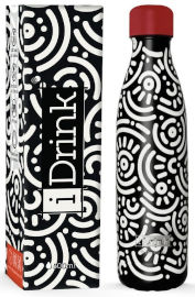 iDrink בקבוק תרמי מעוצב IDrink שומר חום וקור 500 מ"ל - גיאומטרי