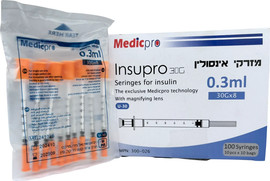 ס.מדיק מזרק אינסולין סטרילי Syringe