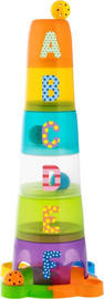 Chicco מגדל הרכבה עם כדורים - Stack & Fun