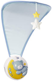 Chicco מובייל מקרין לתקרה אור ירח וכוכבים