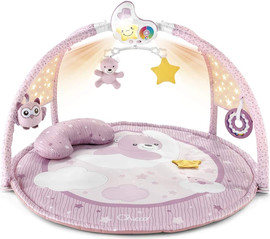 Chicco אוניברסיטה ומשטח פעילות עם מקרן כוכבים מנגן 3 ב-1 - ורוד