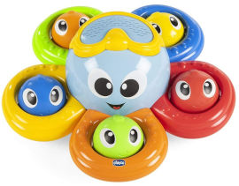 Chicco צעצוע אמבט למשחק התאם צורה וצבע בילי התמנון - Billy The Octopus