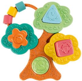 Chicco צעצוע עץ הצורות Baobab Shape Sorter עשוי פלסטיק ממוחזר מסדרת +Eco