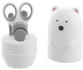 Chicco סט מניקור וטיפוח 4 ב 1 בתוך מארז בובה - דב קוטב