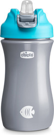 Chicco בקבוק שתייה ספורט  24+ בצבע כחול -  Kids Pop-Up Cup +24M
