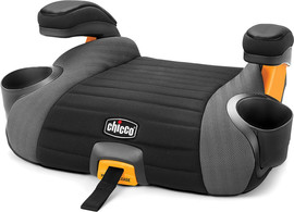 Chicco בוסטר גו פיט פלוס GoFit Plus עם ריפוד מנדף, חיבור איזופיקס עם שחרור מהיר - שחור/אפור Avenue