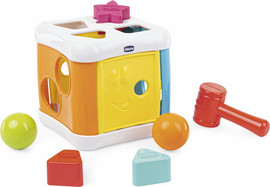 Chicco קוביית משחק 2 ב- 1 - Toy 2IN1 Sort And Beat Cube