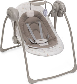 Chicco נדנדה חשמלית לתינוק סווינג & פליי עם 5 מהירויות, מנגינות וחיבור USB