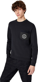 ARMANI EXCHANGE סווטשרט Armani Exchange לגברים בדגם Pocket Logo
