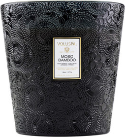 VOLUSPA נר גדול 3 פתיליות‏ 1070 גרם - Moso Bamboo