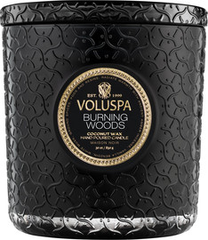 VOLUSPA נר ריחני בצנצנת זכוכית‏ 850 גרם - Burning Woods