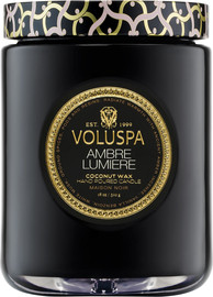 VOLUSPA נר ריחני בצנצנת זכוכית‏ 510 גרם - Ambre Lumiere