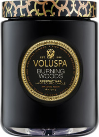 VOLUSPA נר ריחני בצנצנת זכוכית‏ 510 גרם - Burning Woods