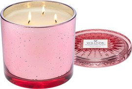 VOLUSPA נר גדול 3 פתיליות‏ 1020 גרם - Sparkling Rose