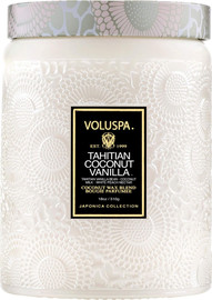 VOLUSPA נר ריחני בצנצנת זכוכית 510 גרם - Tahitian Coconut Vanilla