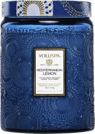 VOLUSPA נר ריחני בצנצנת זכוכית 510 גרם - Mediterranean Lemon