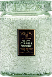 VOLUSPA נר ריחני בצנצנת זכוכית‏ 510 גרם - White Cypress
