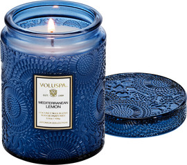 VOLUSPA נר ריחני בצנצנת זכוכית 156 גרם - Mediterranean Lemon