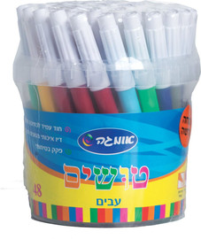 אומגה אומגה טושים עבים 48 יחידות