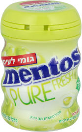מנטוס מסטיק מנטוס ללא סוכר פיורפרש בטעם ענבים ירוקים
