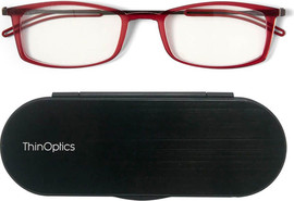 Thinoptics קריאה משקפי קריאה ברוקלין בצבע אדום