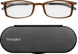 Thinoptics קריאה משקפי קריאה ברוקלין בצבע חום