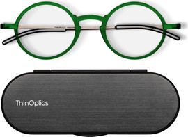 Thinoptics קריאה משקפי קריאה מנהטן בצבע ירוק