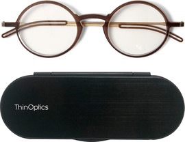 Thinoptics קריאה משקפי קריאה מנהטן בצבע חום