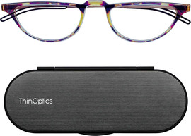 Thinoptics קריאה משקפי קריאה Crescent - חצי ירח בצבע חום מנומר