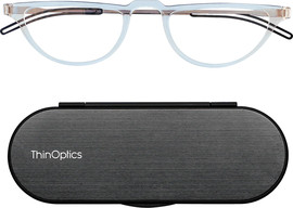 Thinoptics קריאה משקפי קריאה Crescent - חצי ירח בצבע שקוף